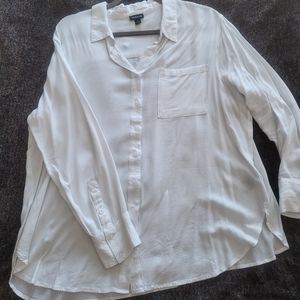 White oversized shirt Torrid